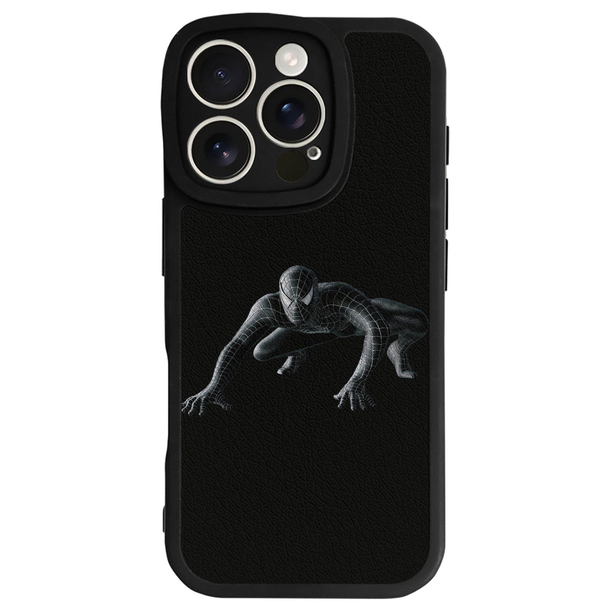 （画像用） Spider Man スパイダーマン 【iPhone 16シリーズ対応】シリコンスマホケース（レザー調） 材質：シリコン